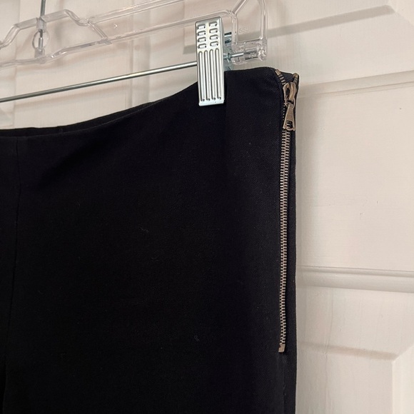 Judith & Charles Cropped Side Zip Stretch Trousers 4 Black - Picture 6 of 16
